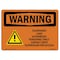 Signmission OSHA Warning Sign, 10" Height, 14" Width, Suspended Load Authorized Personnel Only, Landscape OS-WS-D-1014-L-12842 - alternate 1